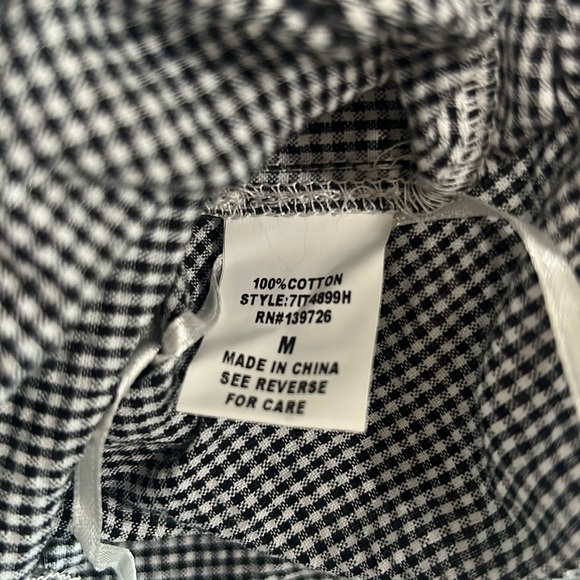 Wild Honey Gingham Off-Shoulder Blouse - Picture 6 of 6